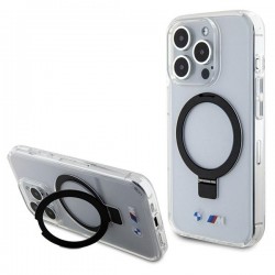 BMW iPhone 15 Pro Max Hülle Case Ring Stand Magsafe Halter Transparent