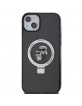 Karl Lagerfeld iPhone 14 / 15 / 13 Case K & C Ring Stand Magsafe Black