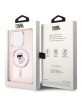 Karl Lagerfeld iPhone 15 Pro Hülle Case Cover Choupette Magsafe Rosa