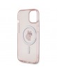 Karl Lagerfeld iPhone 15 Hülle Case Cover Choupette Magsafe Rosa