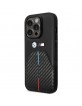 BMW iPhone 14 Pro Case Cover M Power Carbon Tricolor Black