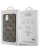 Guess iPhone 11 Hülle Case Cover 4G MagSafe Braun