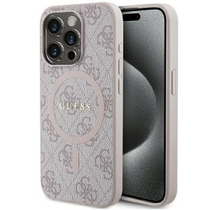 Guess iPhone 14 Pro Case Cover 4G MagSafe Pink