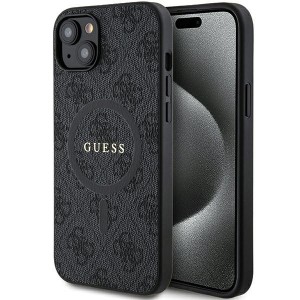 Guess iPhone 14 / 15 / 13 Hülle Case Cover 4G MagSafe Schwarz