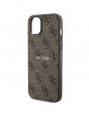 Guess iPhone 14 / 15 / 13 Case Cover 4G MagSafe Brown