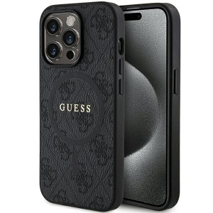 Guess iPhone 15 Pro Case Cover 4G MagSafe Black