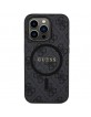 Guess iPhone 15 Pro Case Cover 4G MagSafe Black