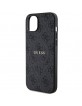 Guess iPhone 15 Hülle Case Cover 4G MagSafe Schwarz