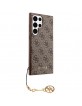 Guess Samsung S24 Ultra Hülle Case Cover Charms 4G Braun