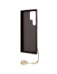Guess Samsung S24 Ultra Case Cover Charms 4G Brown
