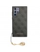 Guess Samsung S24 Ultra Case Cover Charms 4G Gray