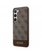 Guess Samsung S24+ Plus Case Cover Stripe 4G Brown