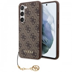 Guess Samsung S24+ Plus Case Cover Charms 4G Brown