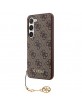 Guess Samsung S24 Case Cover 4G Charms Brown