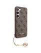 Guess Samsung S24 Hülle Case Cover 4G Charms Braun