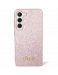 Guess Samsung S24 Case Cover Glitter Script Pink