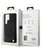 BMW Samsung S24 Ultra Case Cover Genuine Leather Signature Lines Black