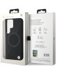 BMW Samsung S24 Ultra Case Cover Genuine Leather Circle MagSafe Black