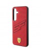Ferrari Samsung S24+ Plus Hülle Case Cover SF Perforated Rot