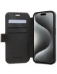 Guess iPhone 15 Pro Tasche Book Case 4G Big Metal Logo Braun