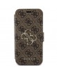 Guess iPhone 15 Pro Max Book Case Cover 4G Big Metal Logo Brown