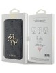 Guess iPhone 15 Pro Max Tasche Book Case 4G Big Metal Logo Grau
