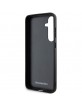Mercedes Samsung S24 Case Cover Genuine Leather Curved Black
