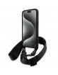 BMW iPhone 15 Pro Case M Carbon Tricolor Strap Black