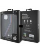 BMW iPhone 15, 14, 13 Hülle Case M Carbon Tricolor Trageband Schwarz