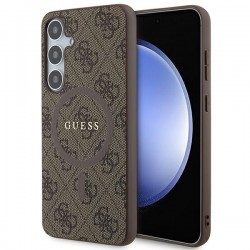 Guess Samsung S24+ Plus Case Cover MagSafe 4G Brown