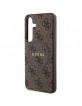 Guess Samsung S24 Case Cover MagSafe 4G Brown