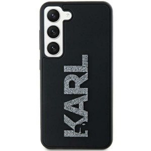 Karl Lagerfeld Samsung S23 Ultra Case 3D Glitter Logo Black