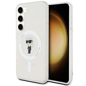 Karl Lagerfeld Samsung S23 Hülle Case Cover Ikonik MagSafe Transparent
