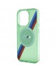 BMW iPhone 15 Pro Case Cover MagSafe Tricolor Stripes Green