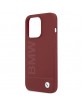 BMW iPhone 15 Pro Case Cover MagSafe Silicone Signature Red