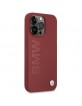 BMW iPhone 15 Pro Max Case Cover MagSafe Silicone Signature Red