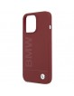 BMW iPhone 15 Pro Max Hülle Case Cover MagSafe Silikon Signature Rot