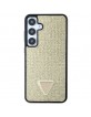 Guess Samsung S24+ Plus Case Crystal Rhinestone Gold Triangle