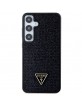 Guess Samsung S24+ Plus Case Crystal Rhinestone Triangle Black