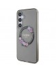 Guess Samsung S24+ Plus Hülle Case Cover MagSafe Blumen Schwarz