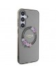 Guess Samsung S24+ Plus Case Cover MagSafe Flowers Black