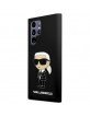 Karl Lagerfeld  Samsung S24 Ultra Hülle Case Silikon Ikonik Schwarz