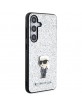 Karl Lagerfeld  Samsung S24+ Plus Hülle Case Cover Ikonik Metal Pin Silber