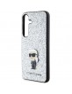 Karl Lagerfeld  Samsung S24+ Plus Hülle Case Cover Ikonik Metal Pin Silber
