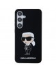 Karl Lagerfeld  Samsung S24+ Plus Hülle Case Silikon Ikonik Schwarz