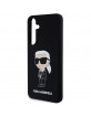 Karl Lagerfeld  Samsung S24+ Plus Hülle Case Silikon Ikonik Schwarz