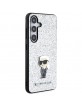 Karl Lagerfeld  Samsung S24 Hülle Case Cover Ikonik Metal Pin Silber
