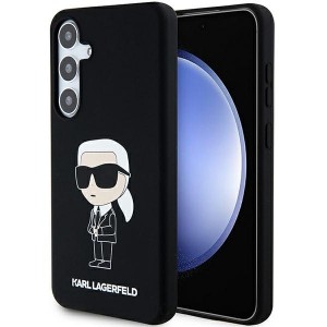 Karl Lagerfeld  Samsung S24 Hülle Case Silikon Ikonik Schwarz