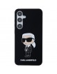 Karl Lagerfeld  Samsung S24 Hülle Case Silikon Ikonik Schwarz