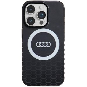 Audi iPhone 14 Pro Hülle Case MagSafe IML Q5 Logo Schwarz